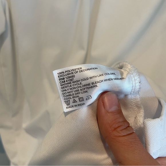 Greg Norman Collection Golf White Long Sleeve Polo Shirt Men’s Size Large - Picture 4 of 6